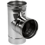 Дымоход miscellaneous Тройник нержавеющая сталь оцинкованный CF 87* D180/250 (304/Z) VU