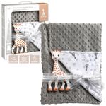 Lenjerie de pat pentru copii Sophie la Girafe 850740 Set Paturica + jucărie Girafa Sophie