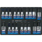 Набор головок, бит, насадок King Tony 9-4129PRV набор насадок HEX 1/2