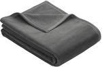 Textile de casă Ibena 2900/818 Uni Decke Berlin Dark Grey