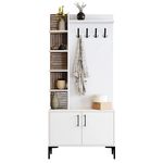 Mobilă pentru antreu Trendy Viyana D, Alb, 90x200x35cm (GTR001347)