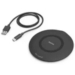 Încărcător wireless Hama 201674 QI-FC15 Wireless Charger, 15 W, Wireless Smartphone Charging Pad, black