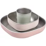 Seturi pentru hrănire bebelușilor Beaba B913637 Set de masa din otel inoxidabil Cotton Candy