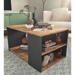 Журнальный столик Bofigo С местами для хранения вещей, Дуб/Антрацит (22-50-28)