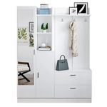 Mobilă pentru antreu Trendy DD5-W, 140x181x36cm (GTR001392)
