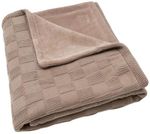 Детское постельное белье Jollein 517-522-68125 Paturica Box Knit Milky Coffee/Velvet GOTS, 100x150cm