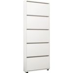 Полка для обуви Mobildor-Lux Leo Slim 60x16x203H cm White
