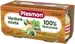 Пюре PLASMON овощной микс (6 мес), 2x80 г