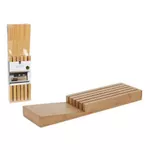 Органайзер для столовых приборов Excellent Houseware 51260 бамбуковый держатель для ножей 39x11x3,5 см