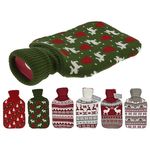 Аксессуар для самых маленьких Promstore 12737 Termofor de incalzire cu apa 1.75l, 33x19cm, in husa de Craciun (în asortiment)