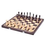 Joc educativ de masă miscellaneous 8393 Sah din lemn 48 cm CH150 1.6 kg, king 9.8 cm Club Chess Sunrise