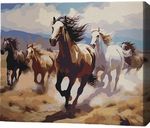 Tablou pe numere BrushMe MG0019FC 40х50cm (fără cutie) Turmă de cai
