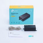 PoE Dual Gigabit port PoE supplier Adapter, TL-PoE160S, IEEE 802.3af/at compliant, 30W, plastic case