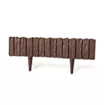 Декор для сада Hydro S Gard decorativ plastic Lemn, H=130mm, L=2.32m, Maro (0640398)