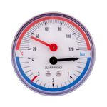 Аксессуар для систем отопления AFRISO Termomanometru TM80 10bar 120C orizontal (88096)