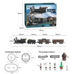 Машина Richi (24627) Cale ferata cu tren pe baterii, cu sunete si lumini (8K)