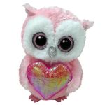 Мягкая игрушка TY TY37396 Bufniţa Whisper 15cm (Beanie Boos)