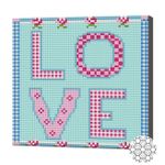 Картина по номерам Art Gallery BJ839 Mozaic cu diamante 20x20cm LOVE