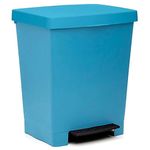 Урна для мусора Promstore 56184 Tatay Cubik cu pedală 23L, 33.5x30x39cm, albastru