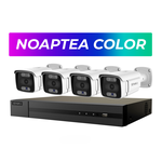 8-мегапиксельный набор из 4 цветных камер ENKI 4K в ночное время с микрофоном