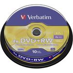 Диск оптический Verbatim VER_43488 DVD+RW SERL4.7GB 4X Spindle 10pcs.