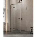 Cabină de duș New Trendy Avexa Gunmetal Rectangular Brushed P 90x90x200 Hinged EXK-3356