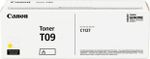 Toner Cartridge Canon T09 Yellow, for i-SENSYS X C1127i, C1127iF, C1127P