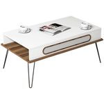 Журнальный столик Trendy Экол, белый 105x45x56 см