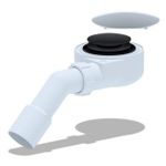 Sifon pentru cădițe de duș Aniplast EJ451CLGSEU, 1 1/2