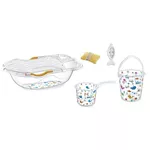 Ванночка BabyJem 540 Set de baie cu 6 piese Alb