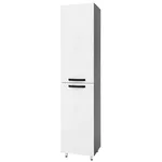 Шкаф-пенал Mashtab 12152 Agat cu rafturi 400x350x1900 Alb-Antracit