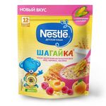 Nestle каша Шагайка мультизлаковая молочная мед, абрикос и малина, 12+ мес, 190 гр