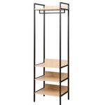 Вешалка для одежды Deco Portant Haine Capitol 4 nivele 520x400xH1800 Stejar M37/Black
