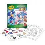 Set de creație Crayola 04-0898G Color&Sticker Book Sonic