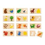 Joc de puzzle „ Ce mănâncă animalele?” 24 elem. VIGA