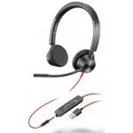 Căști pentru gaming Poly Blackwire 3325, BW3325-M USB-A + 3.5 Audio jack, (214016-01)