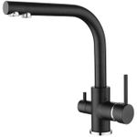 Смеситель кухонный Helika-AquaSanita 2663L-601 AKVADUO LONG Black metallic