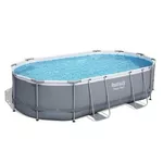 Piscină cu cadru Bestway 56448BW Power Steel Oval 488x305x107cm