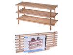 Etajera pentru incaltaminte 3 rafturi Storage 77Х40Х26cm, lemn