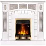Камин электрический ArtFlame Amsterdam nut & Gala gold