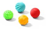 Jucărie BabyOno 1529 Bile tactile educationale (4 buc.)