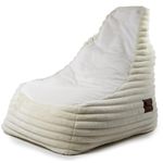 Кресло-мешок Because Soft White + Pouf (140x140x100cm)