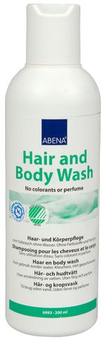 ABENA Gel pentru păr și corp, spălare fără apă, fără coloranți și parfum, 200 ml