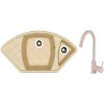 Мойка кухонная со смесителем Dr.Gans Gabi + SanDonna F 7073 bej