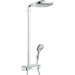 Sistema de hansgrohe Raindance Select E 300 3jet Showerpipe cu termostat, chrome