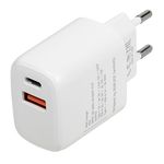 Wall Charger Rivacase PS4192 W00, 20W PD/QC3.0, White