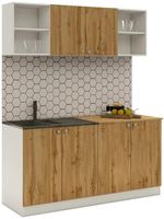 Мебель для кухни Haaus Sena 1.6m (White/Wotan Oak)