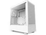 Case ATX NZXT H5 Flow RGB, 1xUSB 3.2, 1xType-C, 2x120mm & 2x140mm, Tempered Glass,Mesh Freont,White