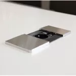 Розетка электрическая ASA Plastici 060.08F.00065 Versapad 1 socket F +1 USB 5V (A) + 1 USB 5V (C) Stainless steel