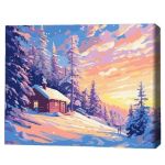 Картина по номерам BrushMe BS54525FC 40x50сm (fără cutie) Cerul arzător al iernii